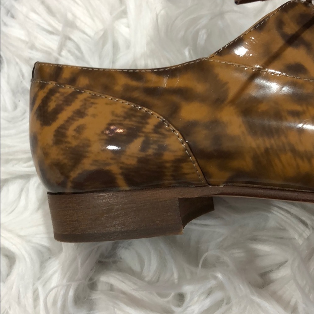 J. Crew Eddie Patent Leather Leopard Oxfords - Picture 6 of 11